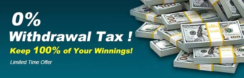 Zero percent withdrawal tax with money stacks