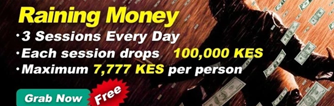bonus-1 Raining Money three daily sessions hundred thousand shillings