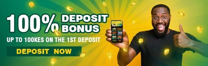 Hundred percent deposit bonus up to hundred shillings